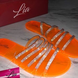 Neón Bling Sandals